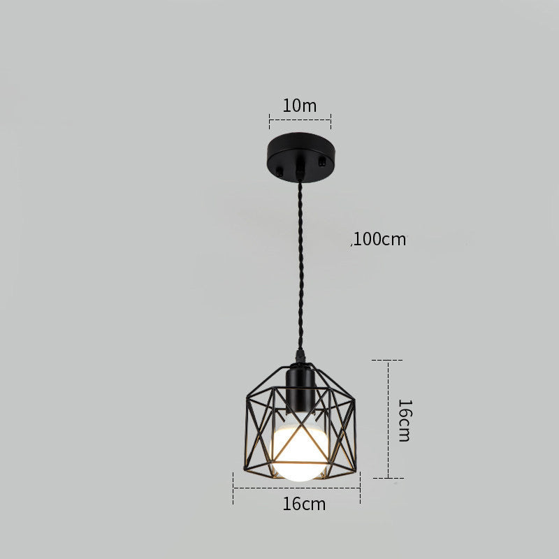 Wrought Iron Small Lamps And Lanterns Simple Post-modern Personality And Creativity