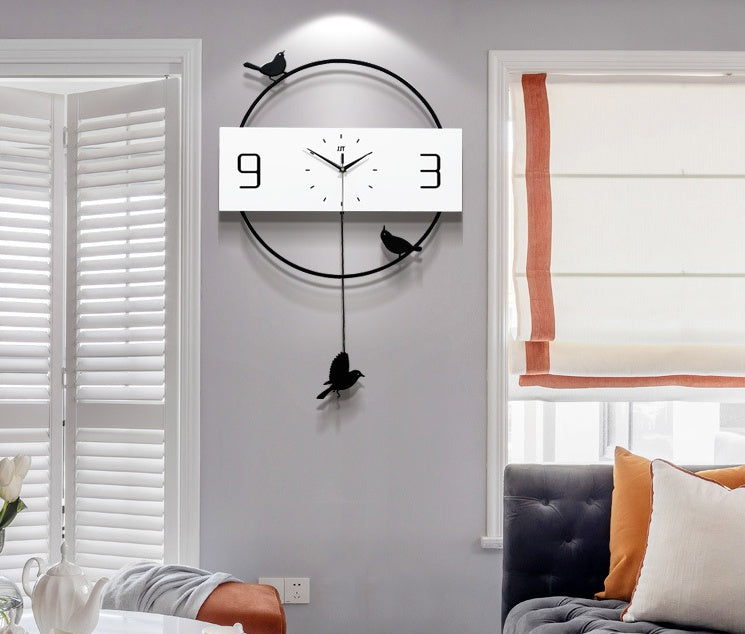 Nordic And Wall Clocks The Living Room Is Simple And Creative