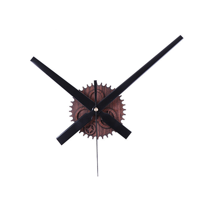 Vintage Wooden Gear Creative Time Wall Clocks