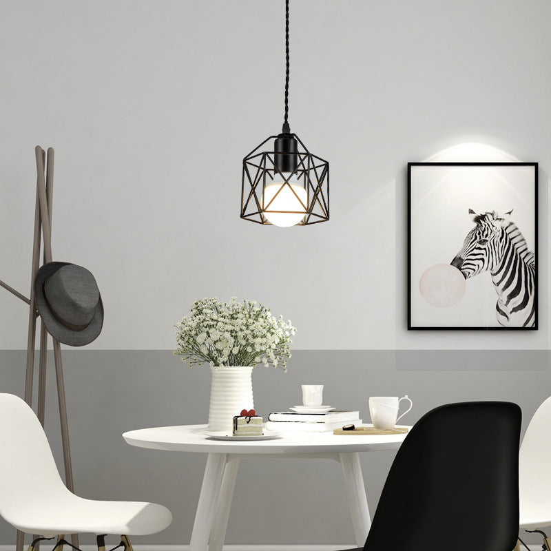 Wrought Iron Small Lamps And Lanterns Simple Post-modern Personality And Creativity