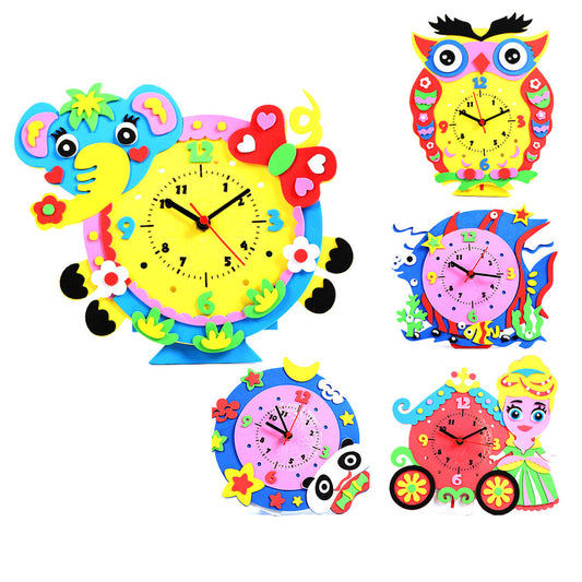 Handmade Materials Diy To Make Children's Creative Clocks